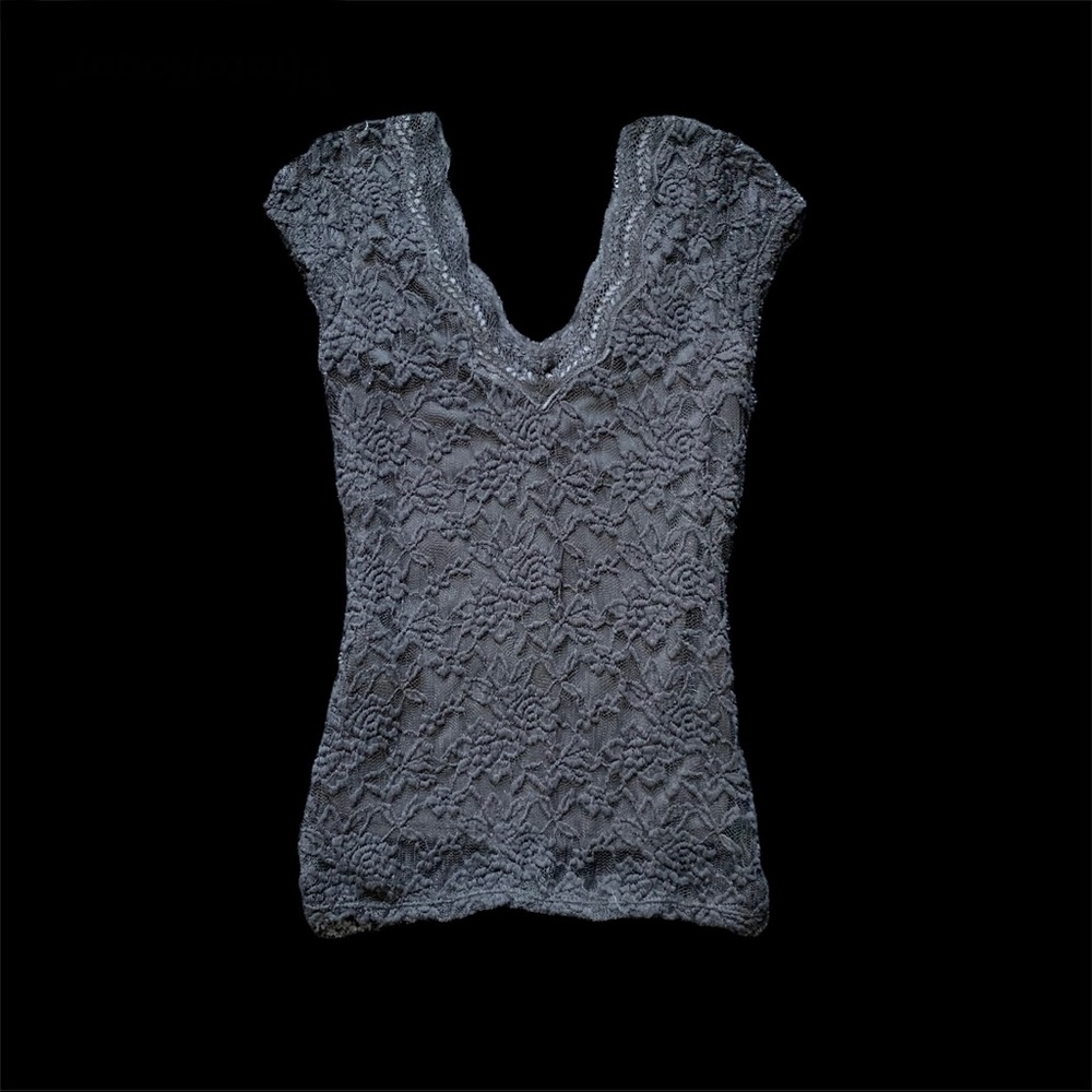 Lace V-neck blouse